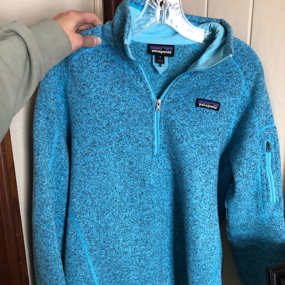 Blue Patagonia Quarter Zip